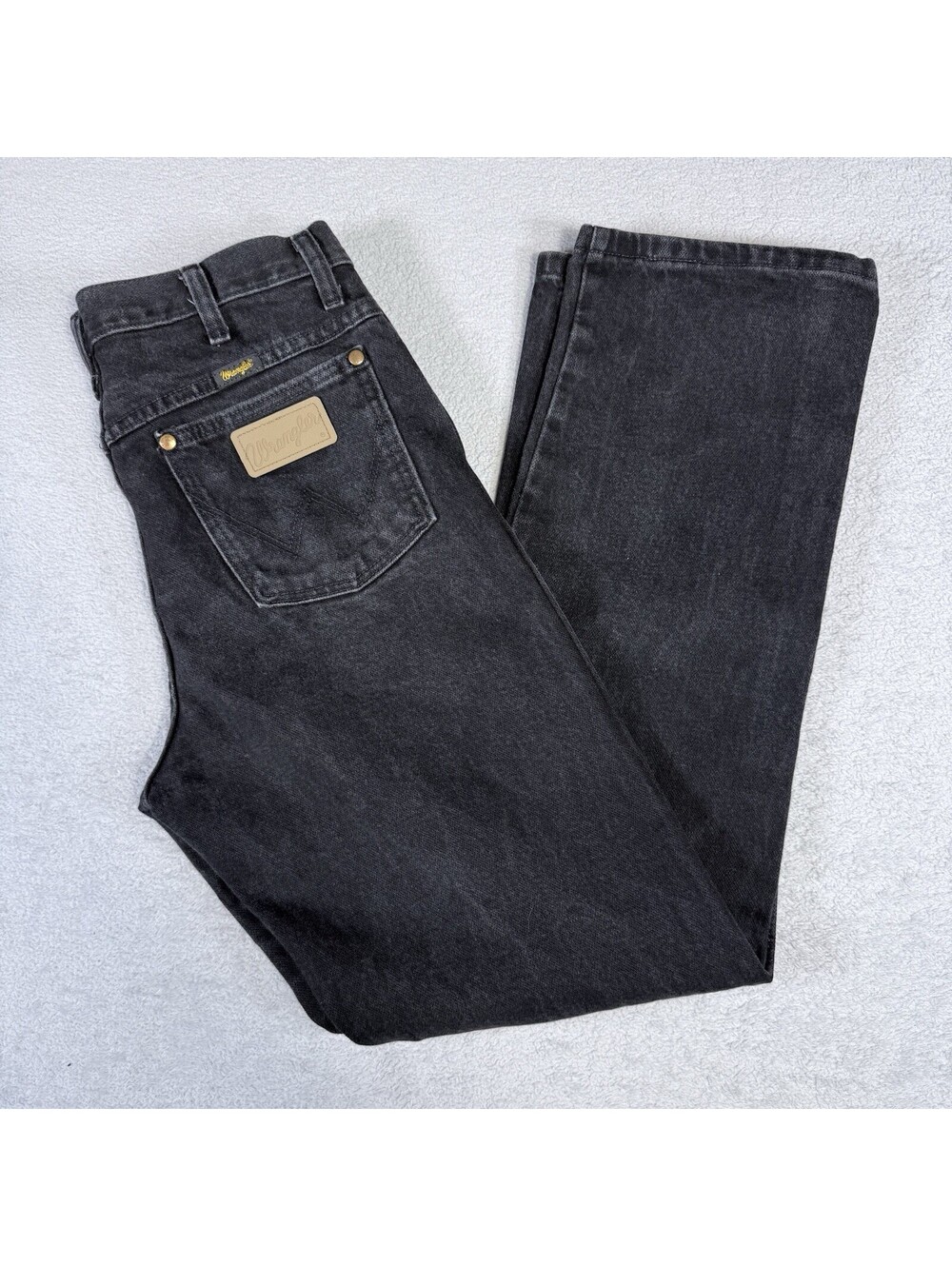 Wrangler Jeans Men's 31/32 Black A130 Work Wear Classic  Casual Grunge